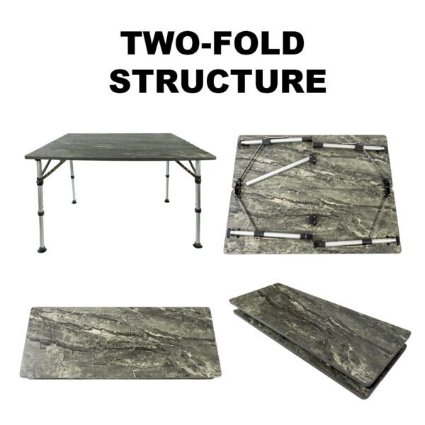 A table with four different types of structure.